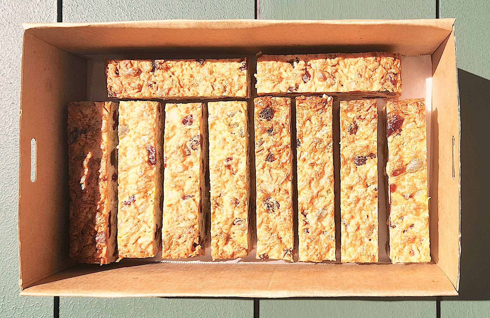 Pistachio & coconut bars - Gluten free (gf)