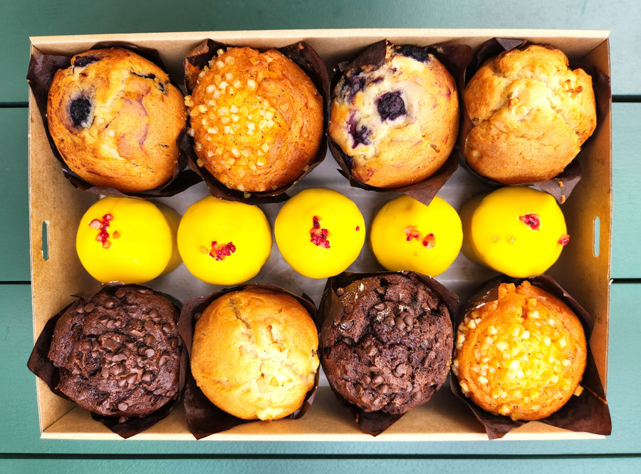 Muffin & citrus tea cake combo