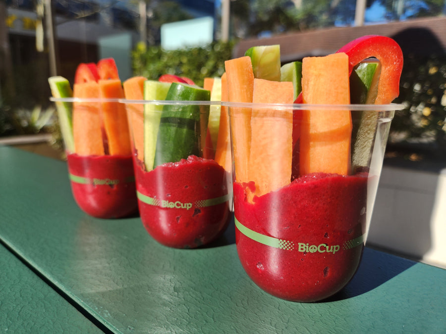 Wear it Purple - Fresh veggie cups (vegan)(gf)