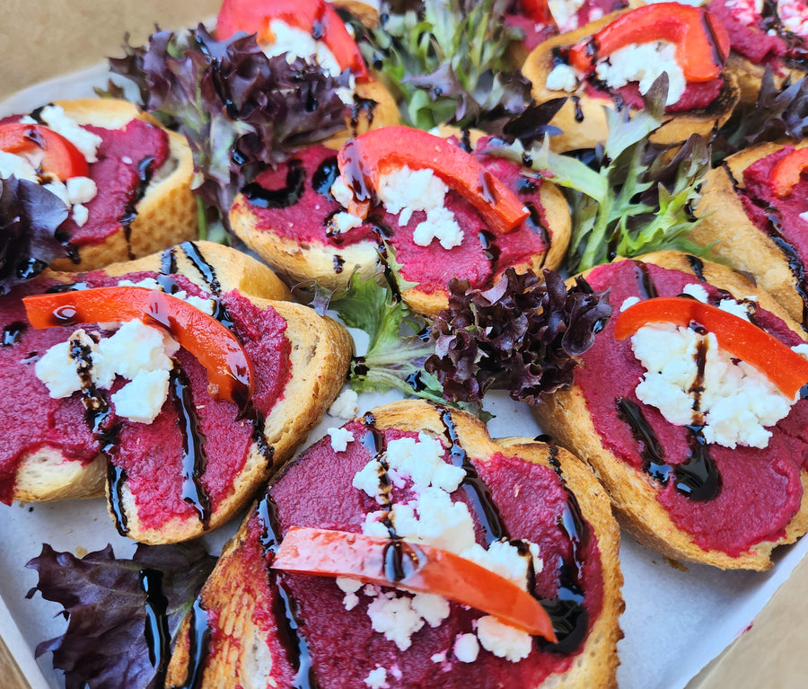 Wear it Purple - Hummus toasted bites (veg)