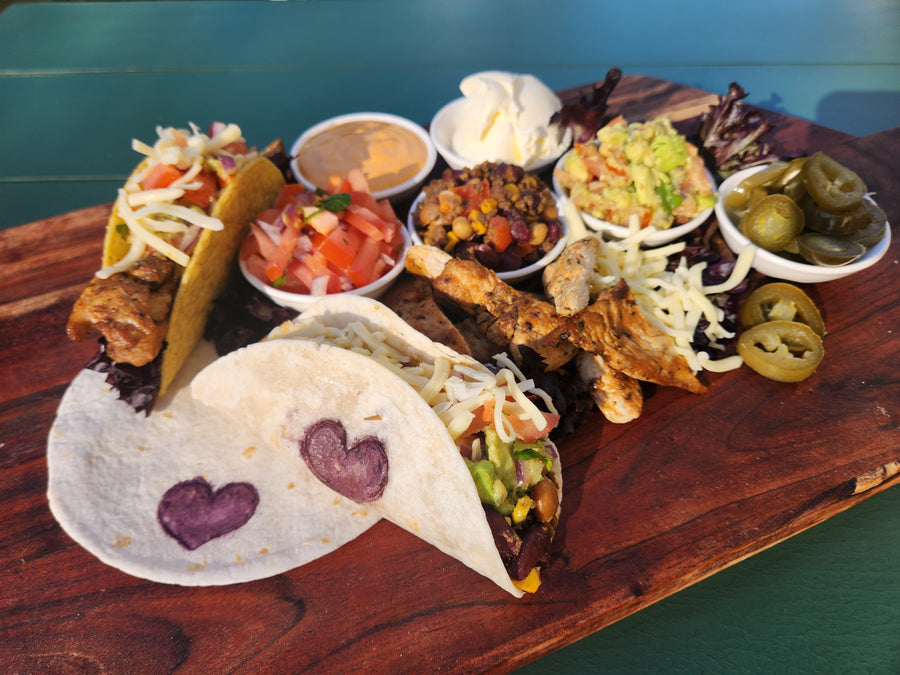 Wear it Purple - MYO Purple heart taco station