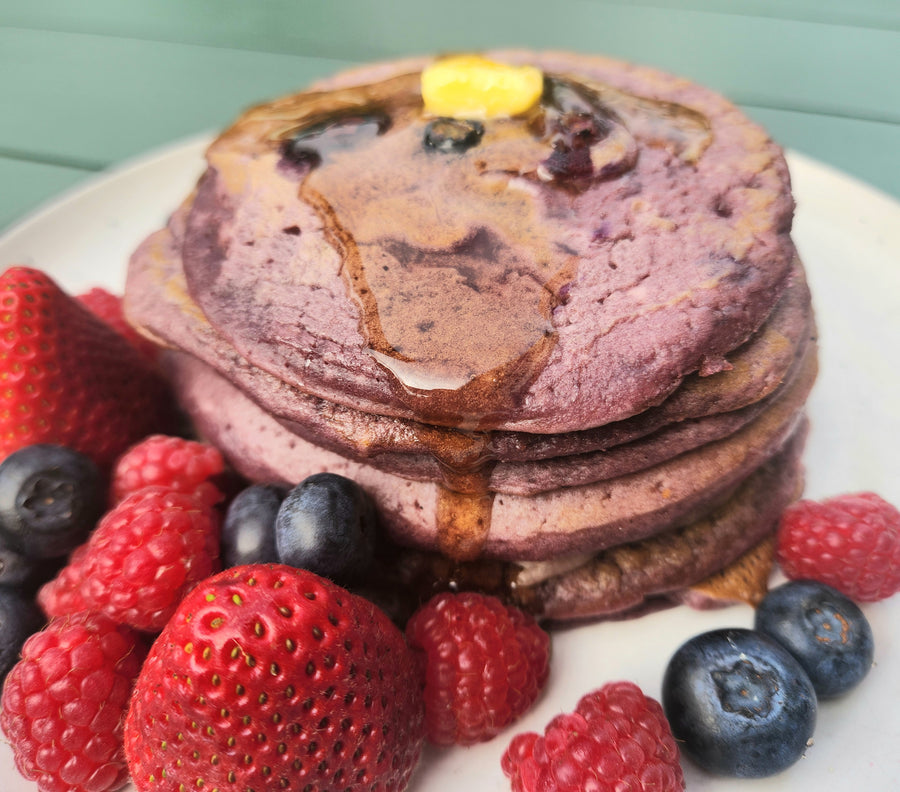 Wear it Purple - Purple blueberry pancakes (veg)